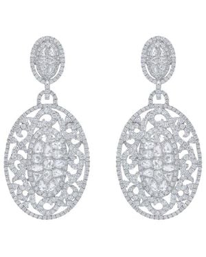 Diana M. Jewels Fine Jewellery 18k 9.42 Ct. Tw. Diamond Earrings - White