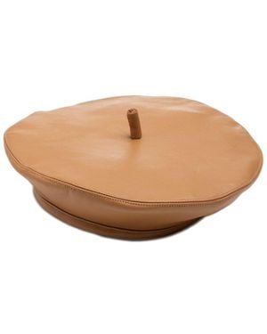 Eugenia Kim Carter Leather Fashion Hat - Natural