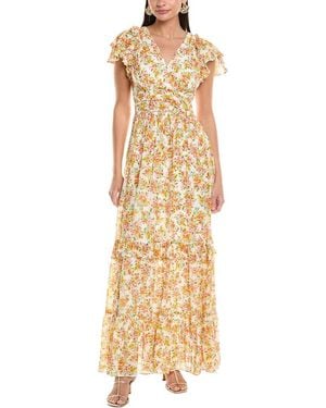 Shoshanna Lucinda Maxi Dress - Metallic