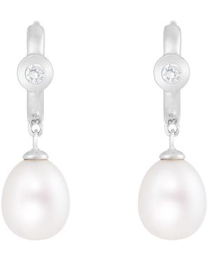 Splendid Silver 7.5-8mm Pearl Earrings - Multicolor