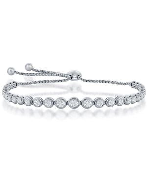 Jewels by Viomo 14k 1.75 Ct. Tw. Diamond Pull-up Chain Bracelet - White