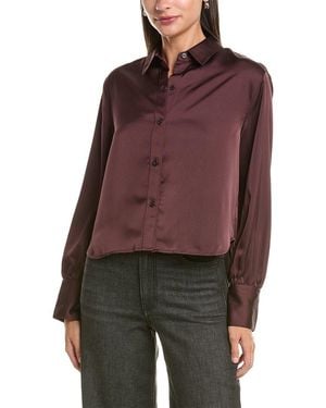 Rag & Bone Andre Satin Shirt - Red