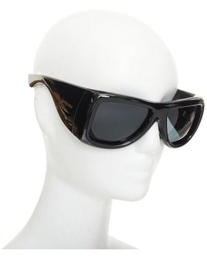 Saint Laurent 2023 Wrap Shield Sunglasses (Authentic Pre-Loved) - Black