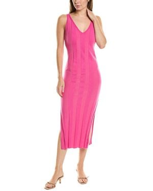 Electric and Rose Rikki Silk-Blend Midi Dress - Pink