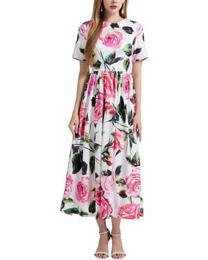 Kaimilan Midi Dress - Red