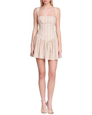 Avec Les Filles Flounce Skirt Romper Mini Dress - Pink