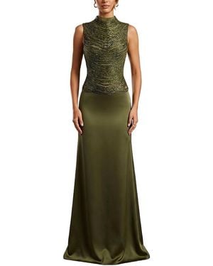 Amanda Royal Maxi Dress - Green
