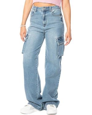 Juicy Couture Wide Leg Recycled Cotton Jeans - Blue