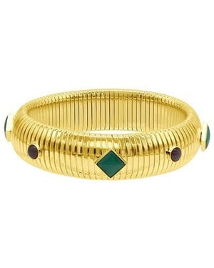 Adornia 14k Plated Bangle Bracelet - Yellow