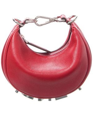 Fendi Graphy Nano Leather Bag Charm - Red