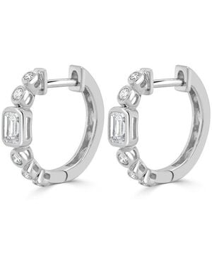 Sabrina Designs 14K 0.55 Ct. Tw. Diamond Huggie Earrings - Metallic