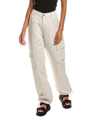 Burning Torch Heartland Linen-blend Cargo Pant - Natural