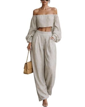 BELLA DESERT 2Pc Top & Pant Set - Multicolor