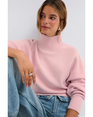 Gina Tricot Knitted Turtleneck Sweater - Grau