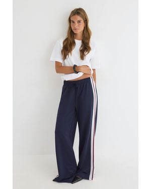 Gina Tricot Sporty Trousers - Blau