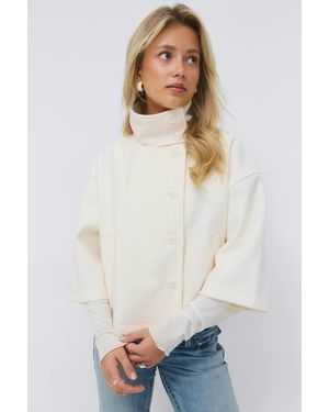 Gina Tricot 14+ Short Felt Jacket - Weiß