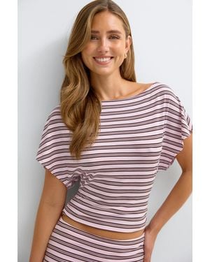 Gina Tricot Soft Slouchy Loungewear Top - Pink