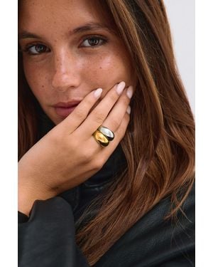 Gina Tricot 2-Pack Stainless Steel Ring - Marron