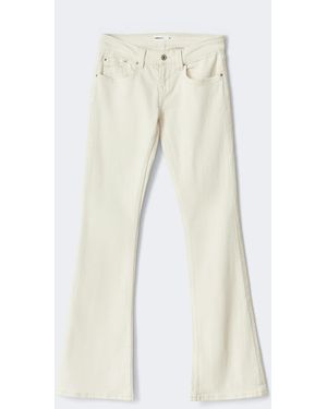 Gina Tricot Ultra Low Tall Bootcut Jeans - Wit