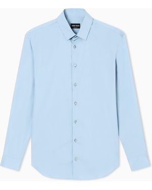 Giorgio Armani Slim Fit-Shirt - Blue