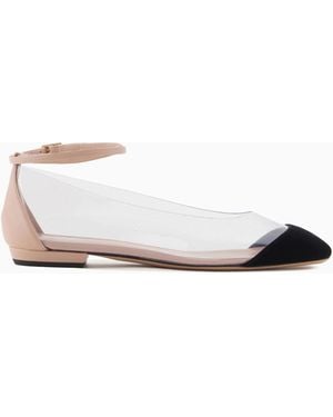 Giorgio Armani Ballerinas With Strap - White