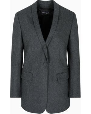 Giorgio Armani Single-Breasted Jacket - Grey