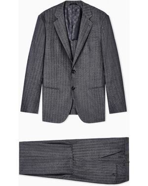 Giorgio Armani Soho Line Single-Breasted Suit - Grey