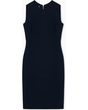 Giorgio Armani Silk Sheath Dress - Black
