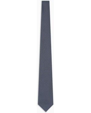 Giorgio Armani Jacquard Silk Tie - White