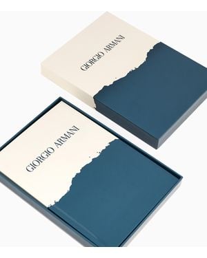 Giorgio Armani Cuaderno Con Tapa Dura Mare - Azul