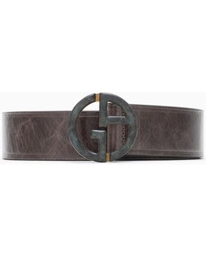 Giorgio Armani Plate Belt - White