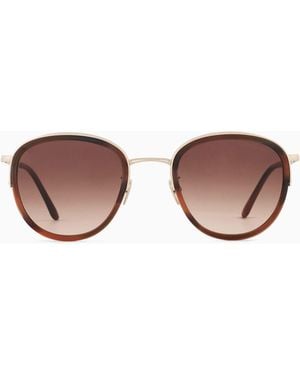 Giorgio Armani Phantos-Shaped Sunglasses - Pink