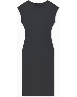 Giorgio Armani Dress Short-Sleeved Sheath - Blue