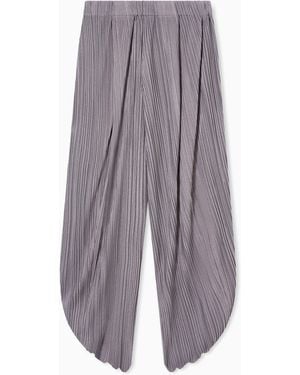 Giorgio Armani Pleated Jersey Trousers - Purple