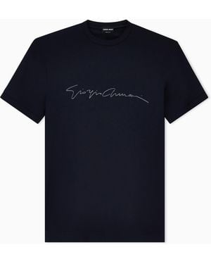 Giorgio Armani Crew-Neck T-Shirt - Blue