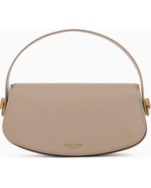 Giorgio Armani Leather Handbag - White