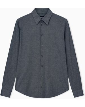 Giorgio Armani Shirt Regular Fit - Blue