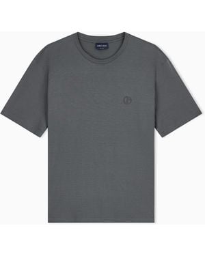 Giorgio Armani T Shirt Regenagri Cotton Jersey Regular Fit - Grey