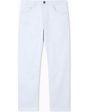 Giorgio Armani Regular-Fit, Five-Pocket Trousers - White