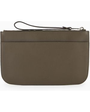 Giorgio Armani Bolso De Mano De Napa - Gris