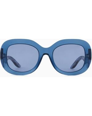 Giorgio Armani Gafas De Sol Ovaladas Para Mujer - Azul