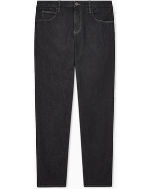 Giorgio Armani Five-Pocket, Slim-Fit, Stretch Cotton-Denim Trousers - Blue