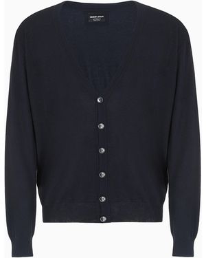 Giorgio Armani Cardigan Con Bottoni - Blu