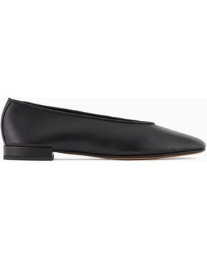 Giorgio Armani X 10 Corso Como Calfskin Ballerinas - White