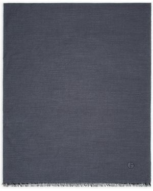 Giorgio Armani Cashmere, Modal, Cotton And Silk Stole - Blue