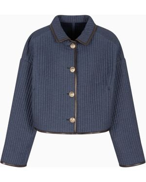 Giorgio Armani Denim Collection Short Blouson - Blue