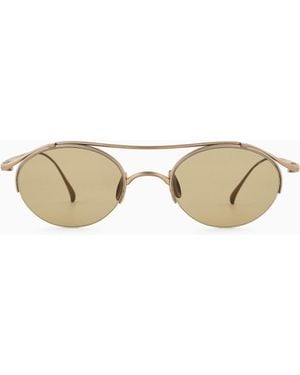 Giorgio Armani Oval Sunglasses - White