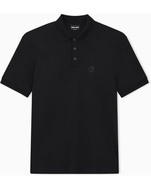 Giorgio Armani Polo Shirt Regular Fit - Black