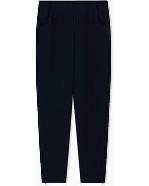 Giorgio Armani Cigarette Trousers - Black