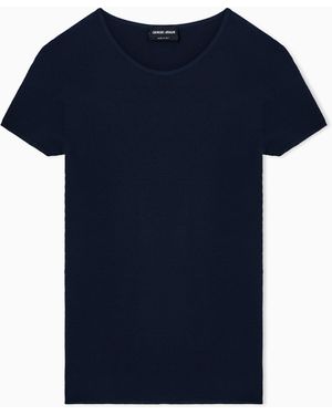 Giorgio Armani Crew Neck Jumper - Black